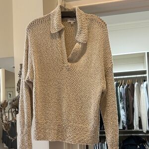 Pistola Cream V-Neck Sweater